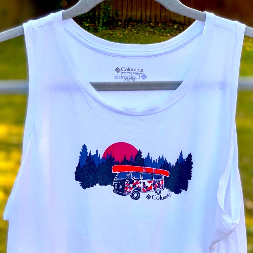 Columbia Sportswear Van Life ๐ Sleeveless Tank in Sunset Bluff Mesa ๐ถ๐ดโโ๏ธ๐ฃ NWOT - Picture 2 of 16